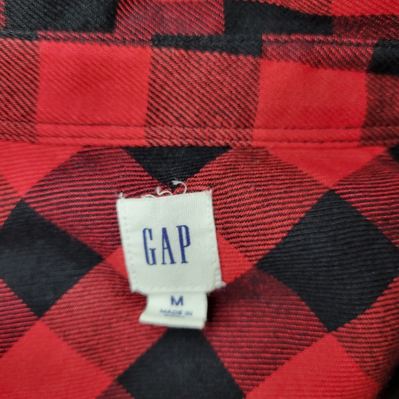 Gap Plaid Button-down Flannel Shirt, Size M - Picture 2 of 5